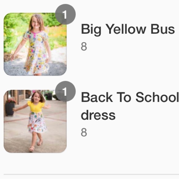 Set of Chris n Missy Back to School Girl’s Dresses size 8 - Picture 2 of 7
